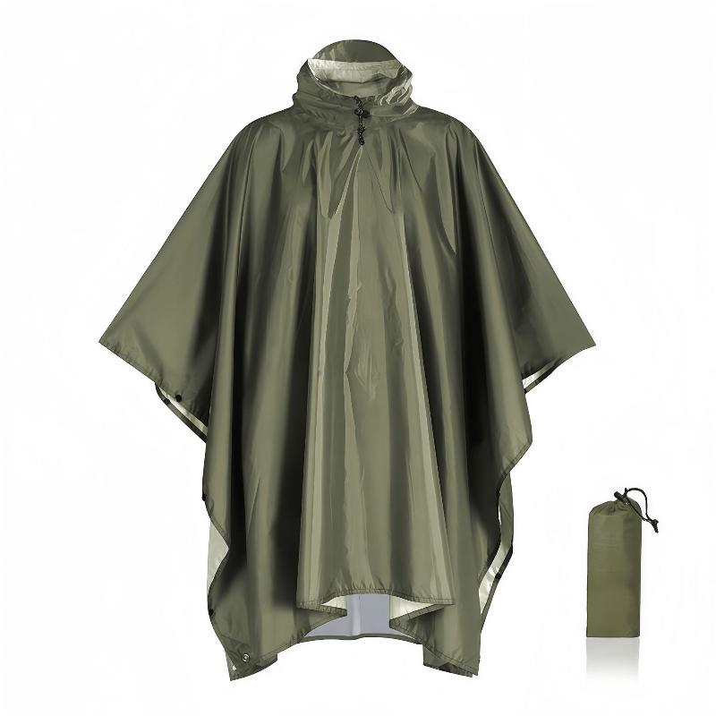 Cycling Rain Jacket Commute - 1PC レインコート旅行レインコート防水レインポンチョフード付きサンシェルター屋外キャンプハイキング釣りサイクリング登山用