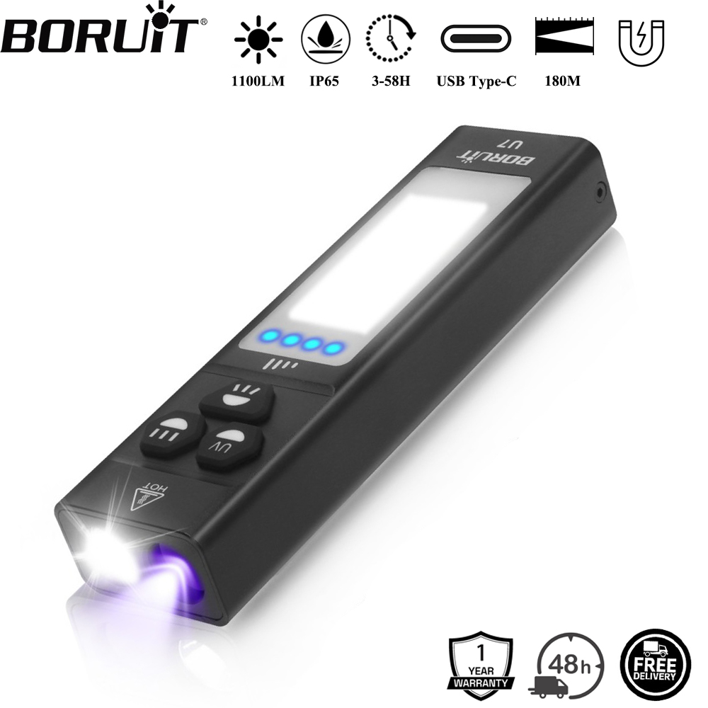 Cycling To Work - BORUiT U7 UV LED EDC懐中電灯 1100LM