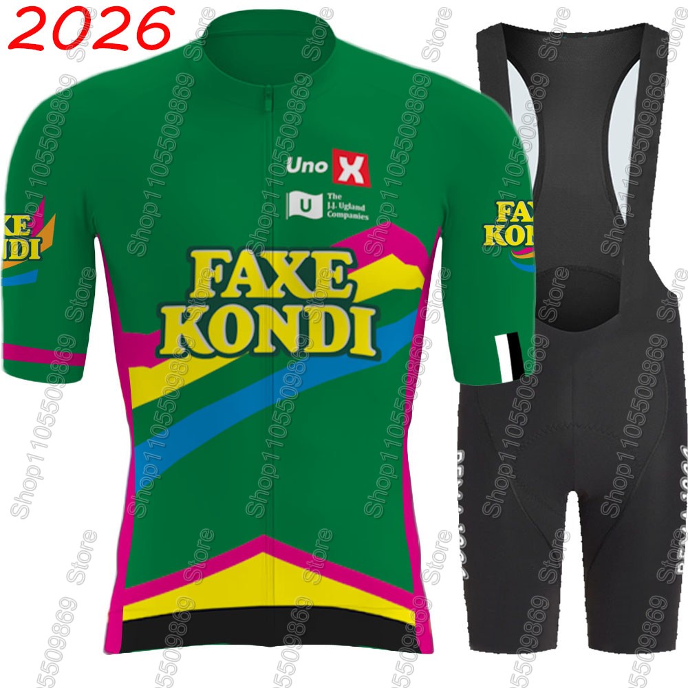 Cycling Commuter Clothing - UNO X 2026プロチームサイクリングジャージセット サマーノルウェーグリーン ウェア メンズキット