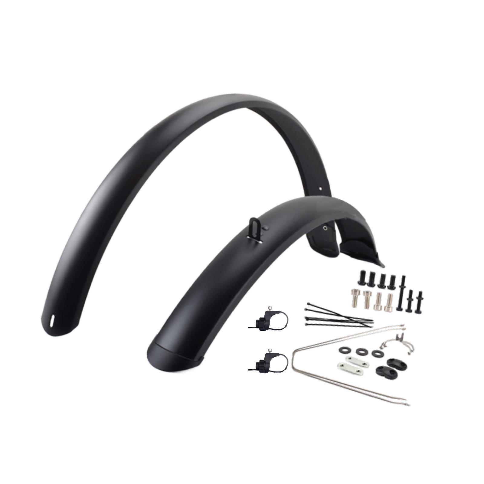 Fender Mudguard Set - マウンテンバイクマッドガードセット実用的なポータブルスペアパーツ簡単な取り付け自転車マッドガード折りたたみ自転車用マウンテンバイク