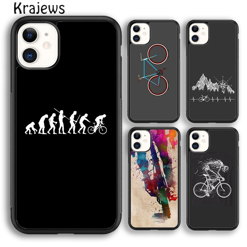 Cycling Quote - クラジェウス スポーツバイク サイクリングアート シリコン製ソフトフォンケース iPhone 17