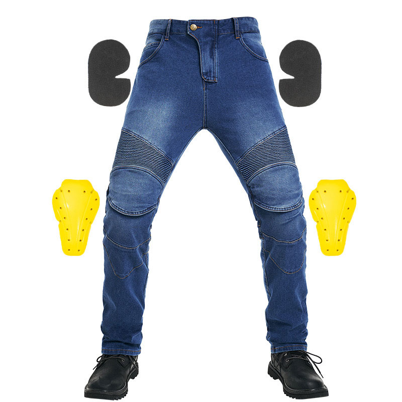 Cycling Commuter Pants - 男性用新作サイクリングパンツ、夏用バイクパンツ、バイク用、転倒防止ライダー装備、四季対応の伸縮性デニムレーシングパンツ