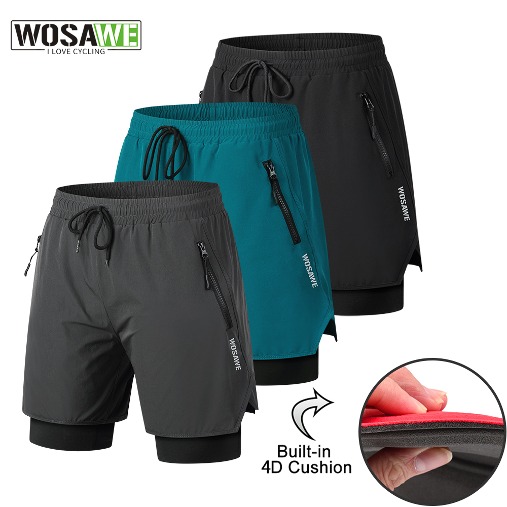 Cycling Commuter Pants - WOSAWE MTB ショーツ夏男性サイクリングショーツ 2 で 1