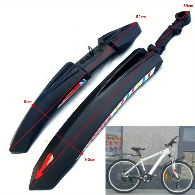 Fender Mudguard Set - 自転車スプラッシュフェンダーセットマウンテンロードバイクマッドガードフロントリアMTBマッドガードウィング自転車アクセサリー用