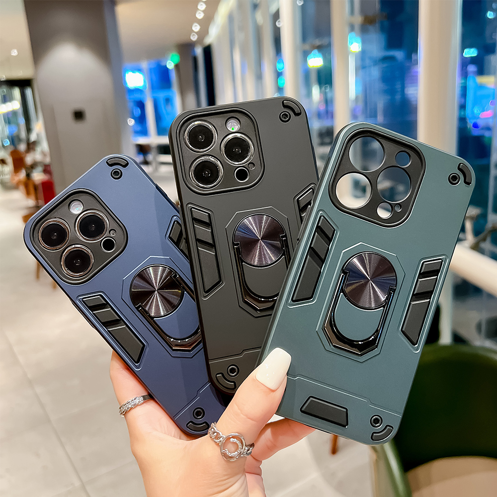 Kickstand Adjustable - マグネットリング付きキックスタンド搭載スマホケース Apple iPhone 17 16 15