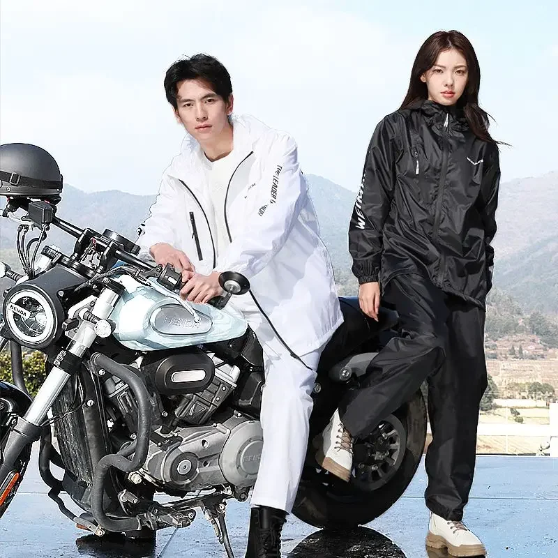 薄型レインコートセット夏防水男性と女性レインコートパンツスー - Cycling Rain Jacket Commute のレビューと価格