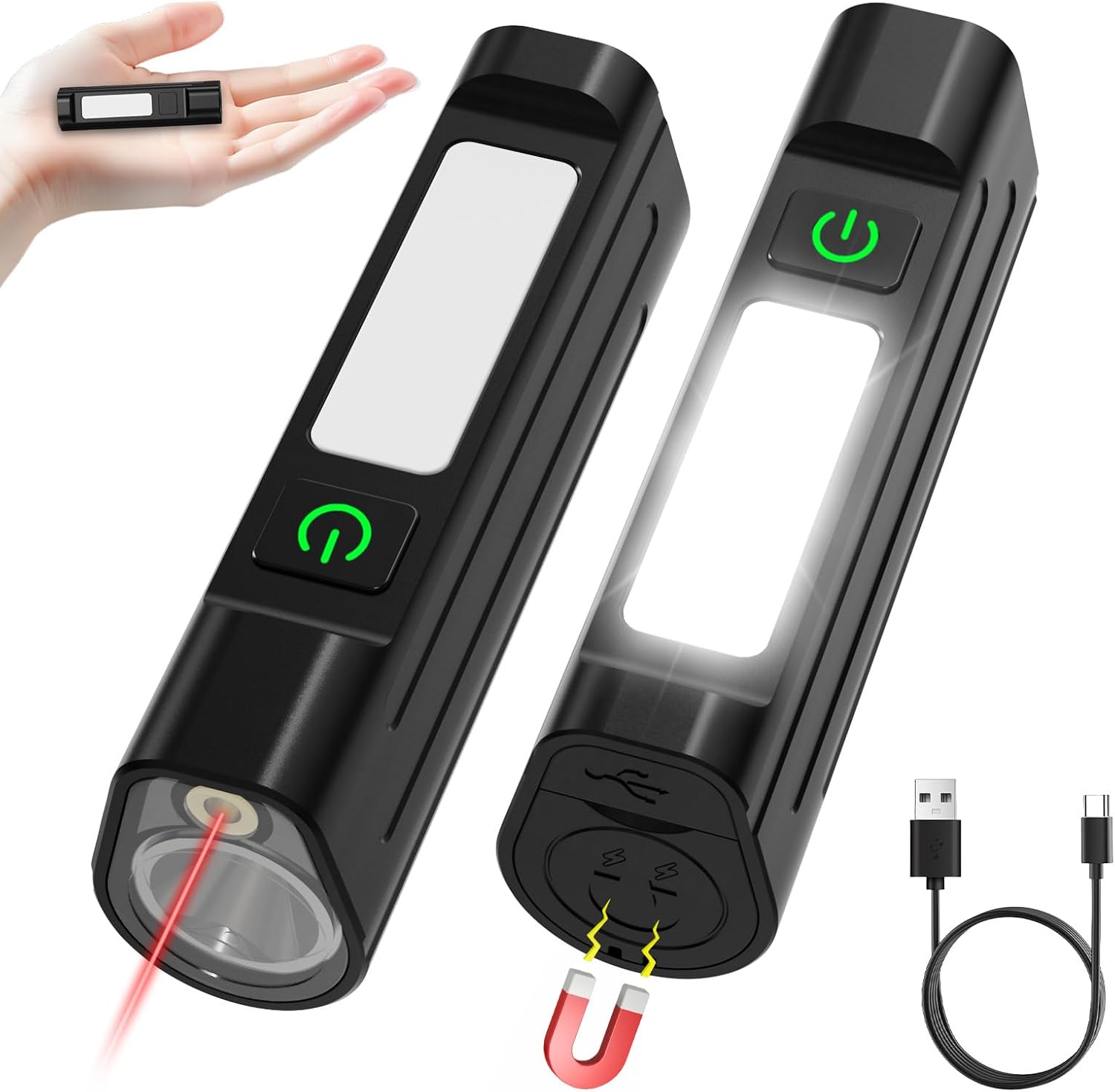 ポータブル LED 懐中電灯防水フロント警告作業灯タイプ C - Cycling To Work のレビューと価格