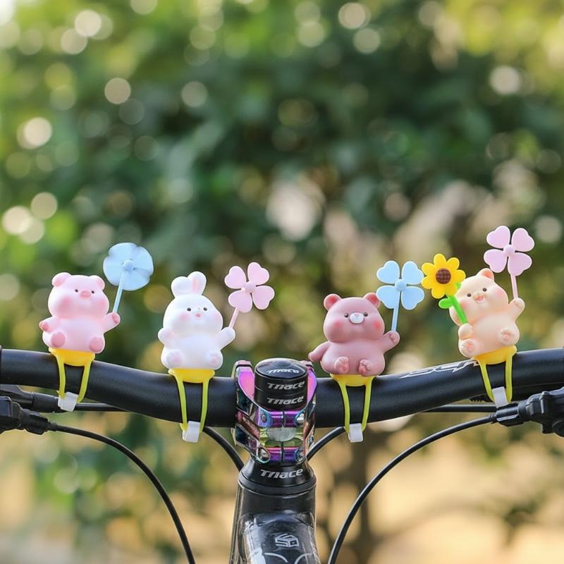 自転車ハンドルバー装飾品 面白い耐久性のあるPVC装飾品 子 - Cycling Commuting のレビューと価格
