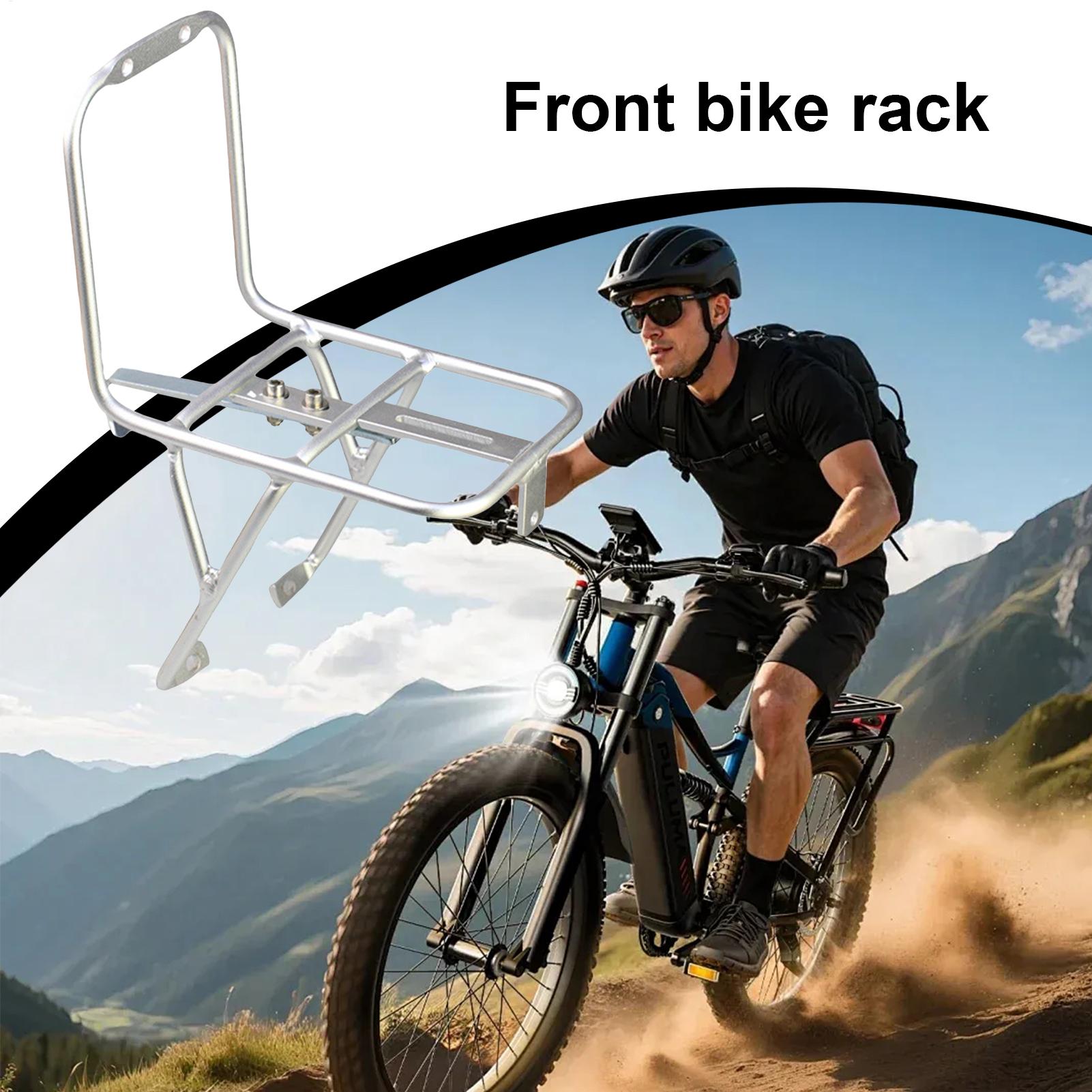 自転車フロントラック アルミ合金キャリア ヘビーデューティー - Cycling Commuting のレビューと価格