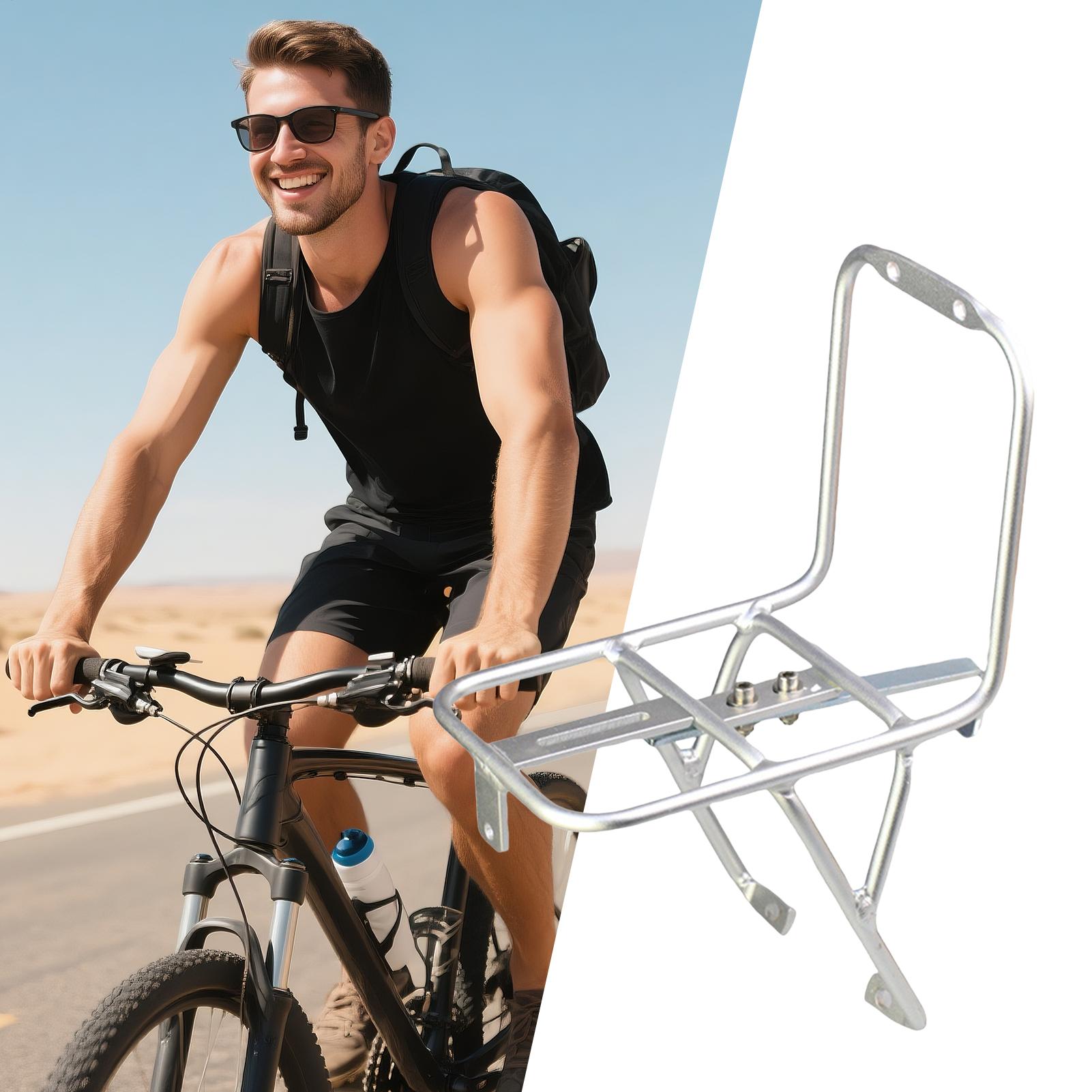 自転車フロントラック アルミ合金キャリア ヘビーデューティー - Cycling Commuting のレビューと価格