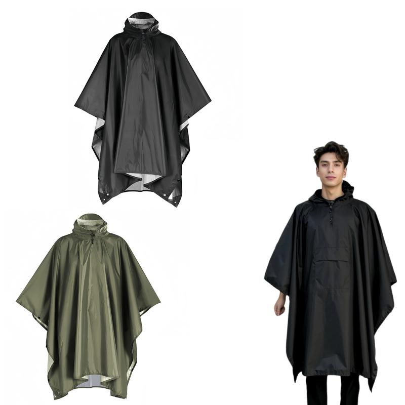 1PC レインコート旅行レインコート防水レインポンチョフード - Cycling Rain Jacket Commute のレビューと価格