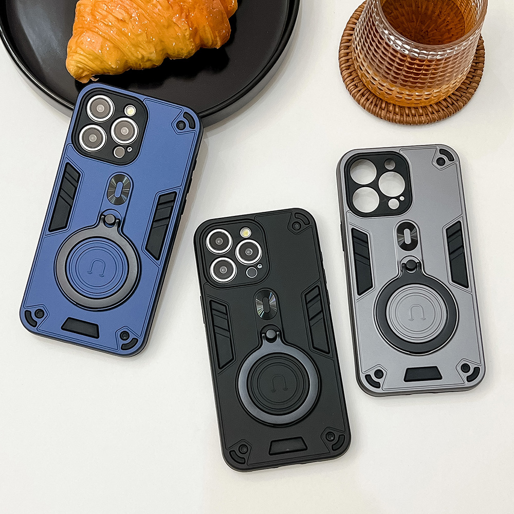 マグネットリング付きキックスタンド携帯ケース Apple i - Kickstand Adjustable のレビューと価格