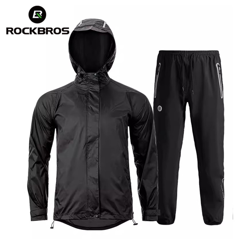 Rockbros-防水レインジャケット,防雨自転車服,レイン - Cycling Rain Jacket Commute のレビューと価格