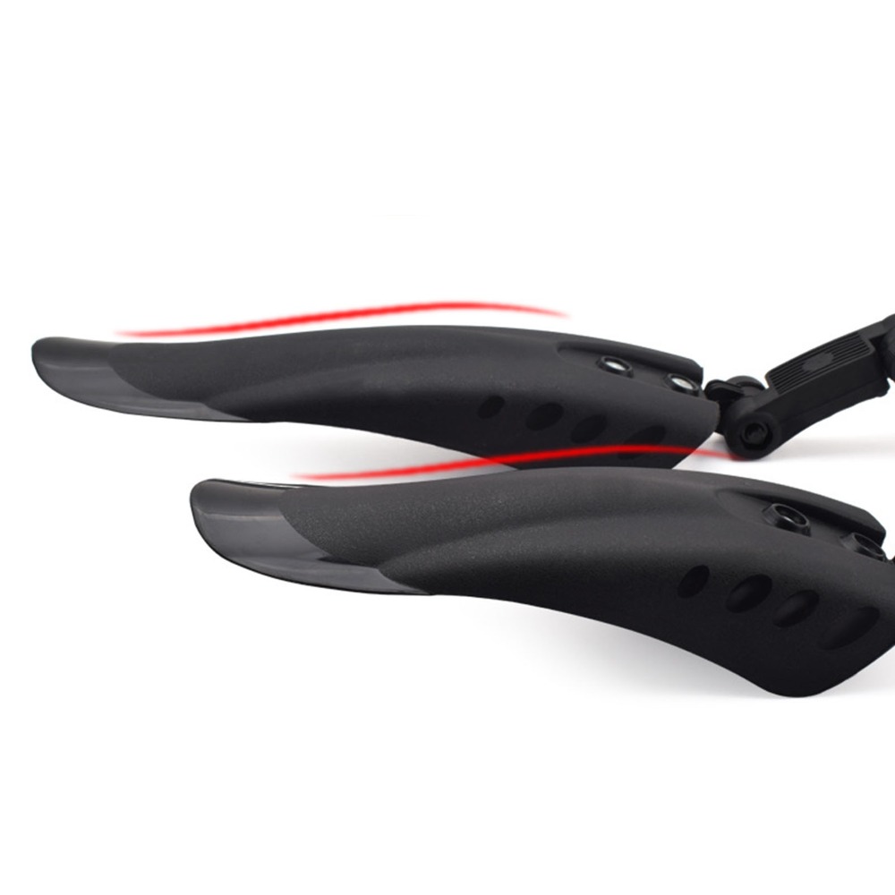 2 個のフロントリアセット自転車マッドガードブラック取り付け - Fender Mudguard Set のレビューと価格