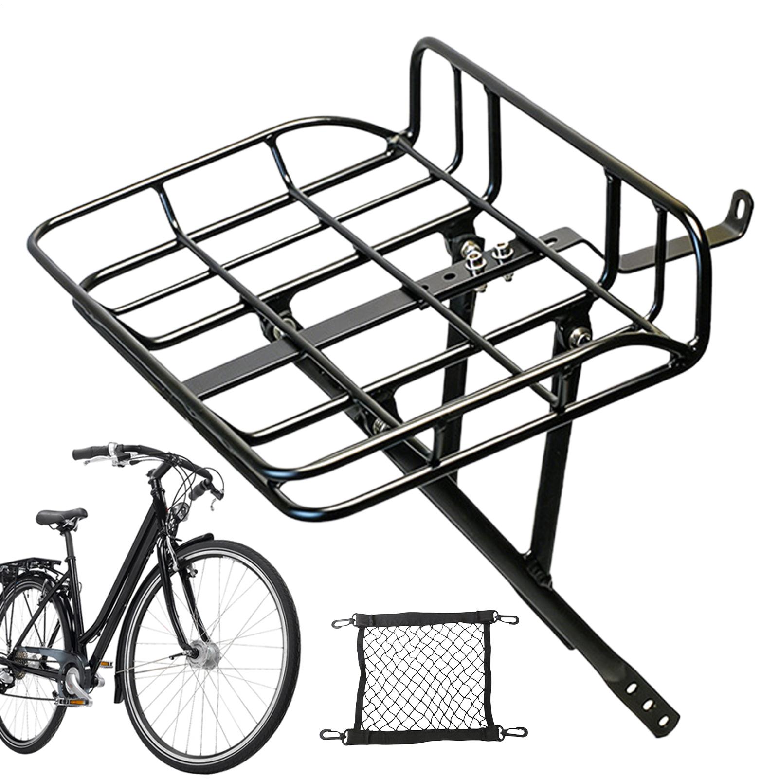 クイックリリース式フロントバイクバスケット 大容量メタルカー - Cycling Commuting のレビューと価格