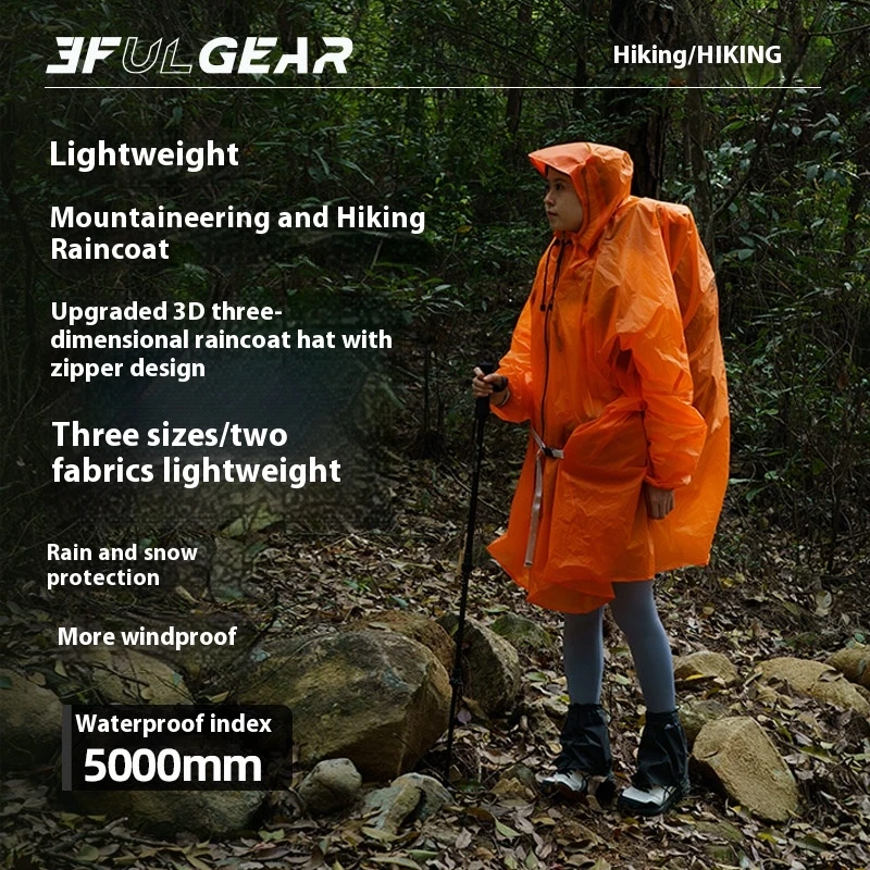 3F UL GEAR ジッパーレインコート 15D ナイロン - Cycling Rain Jacket Commute のレビューと価格