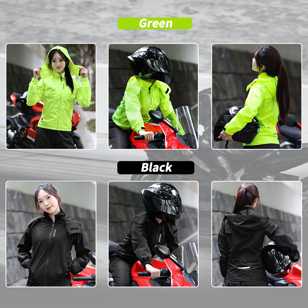 Wosawe-女性用のサイクリングレインコート,レインコート - Cycling Rain Jacket Commute のレビューと価格
