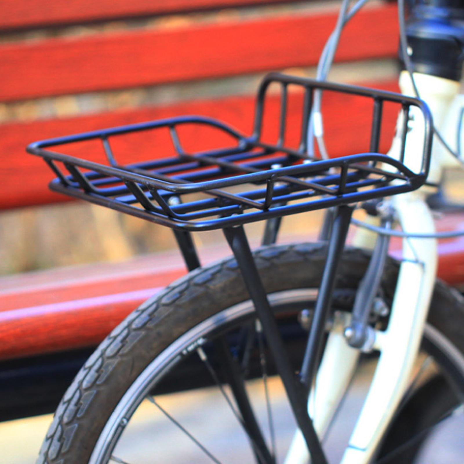 クイックリリース式フロントバイクバスケット 大容量メタルカー - Cycling Commuting のレビューと価格