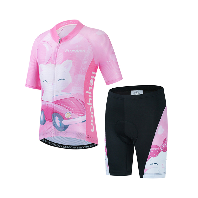 Keyiyuan-子供用サイクリングジャージ,半袖サイクリン - Cycling Commuter Clothing のレビューと価格
