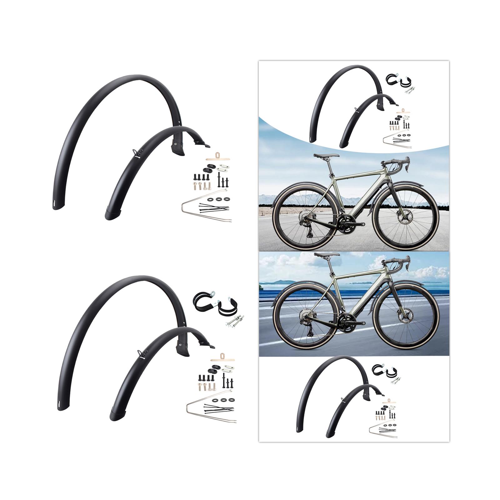 2x ロードバイクフェンダーサイクリングアクセサリー交換用マ - Fender Mudguard Set のレビューと価格