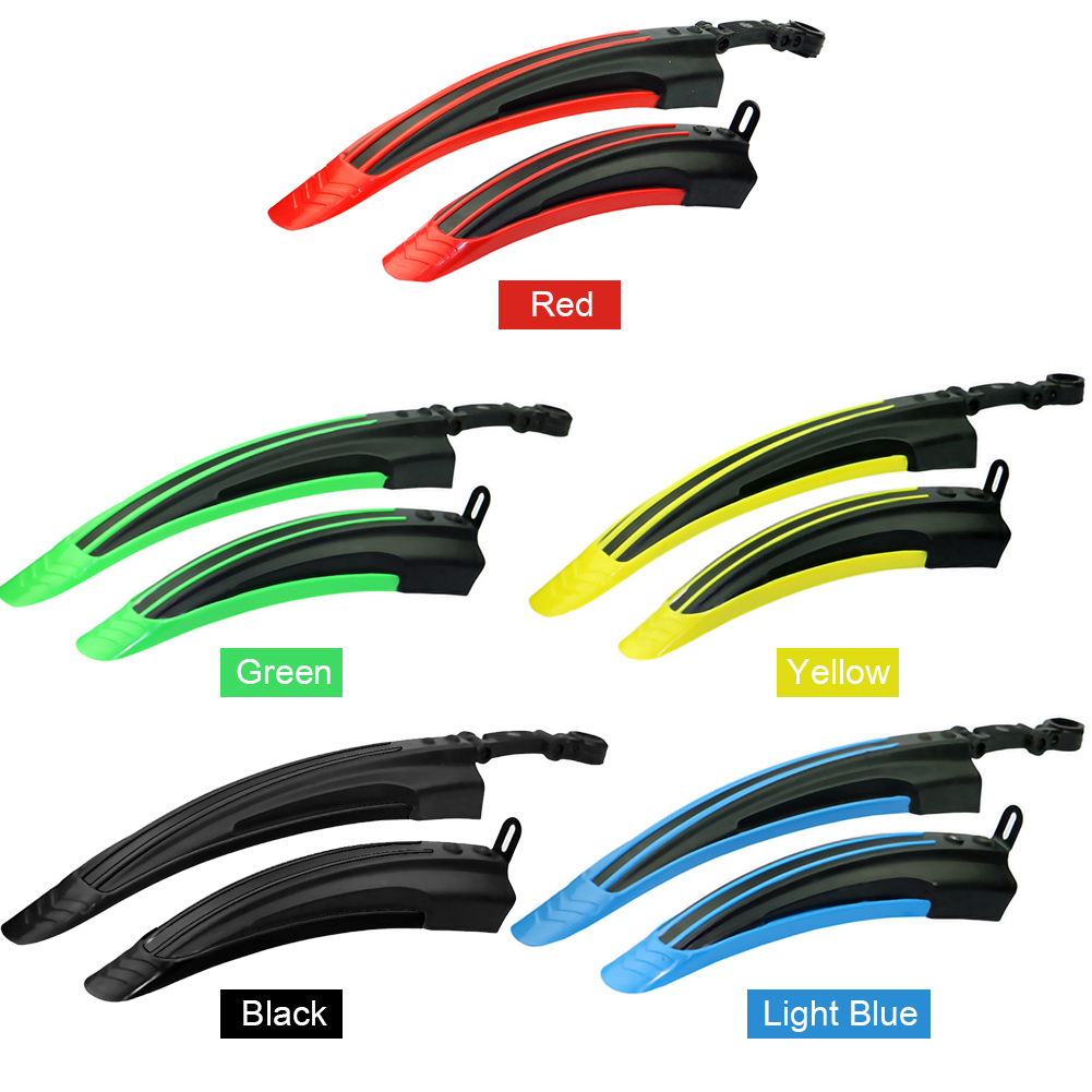 マウンテンバイクのフロントとリアのマッドガードウィングセット - Fender Mudguard Set のレビューと価格