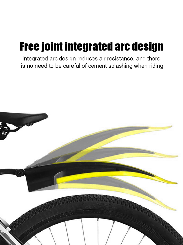マウンテンバイクのフロントとリアのマッドガードウィングセット - Fender Mudguard Set のレビューと価格