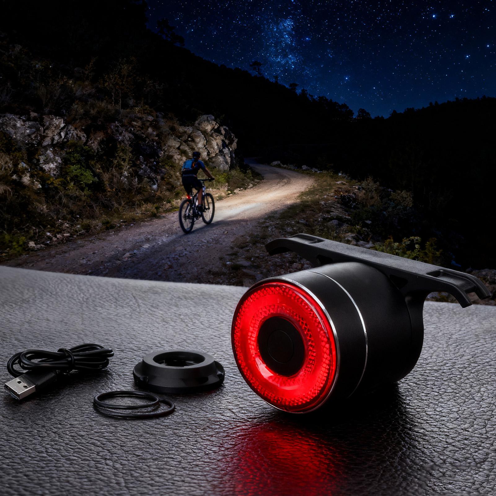 自転車リアライト スマートバイクテールセンシングライト サイ - Cycling Commuting のレビューと価格