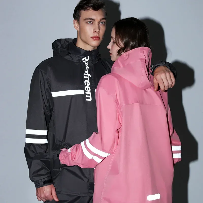 防水反射レインコートセット,防雨パンツ,アウトドア,サイクリ - Cycling Rain Jacket Commute のレビューと価格