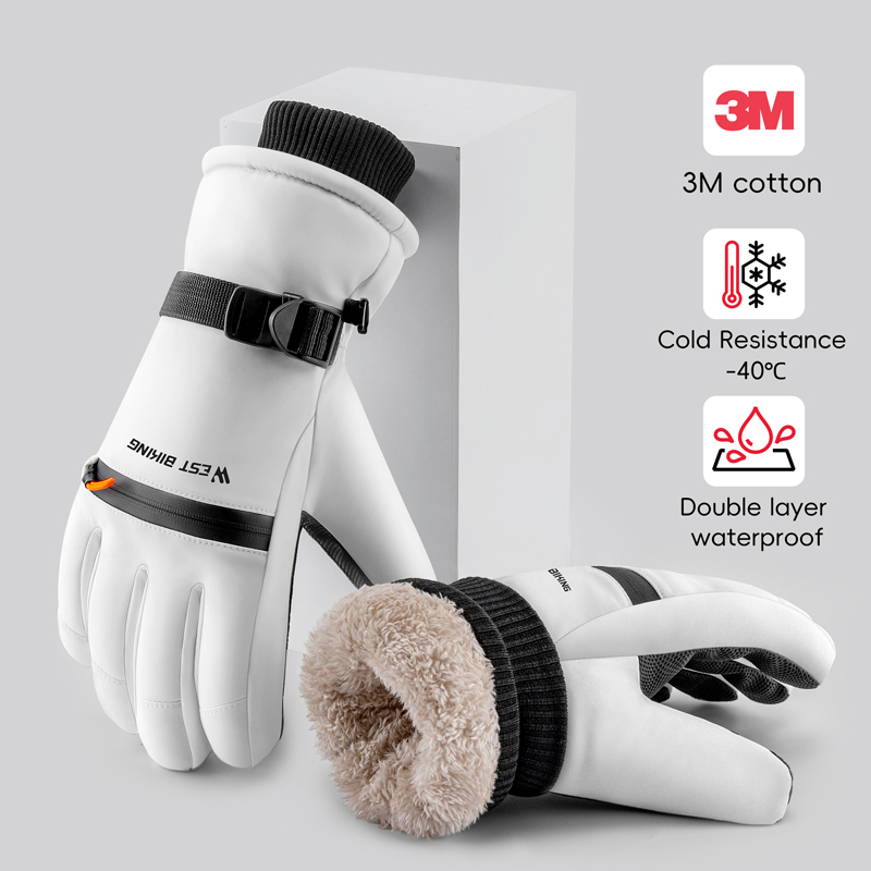 WEST BIKING 3M コットン スキーグローブ 冬用 - Winter Cycling Commute Gear のレビューと価格